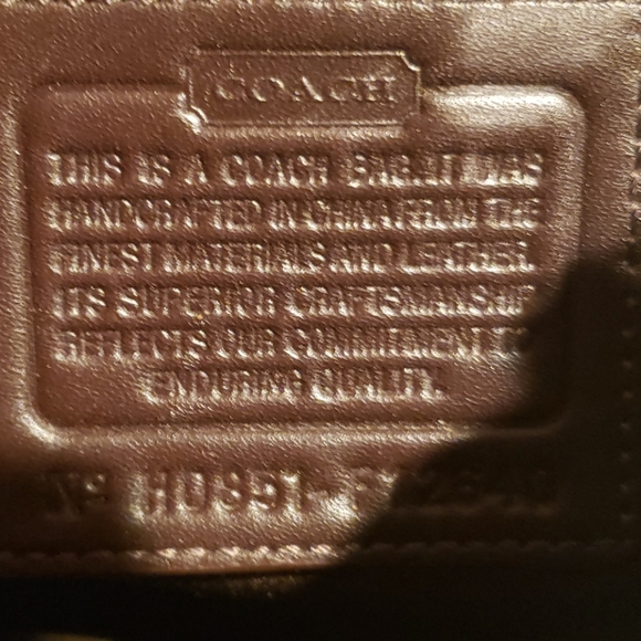 Brown Signature Coach Bag - Picture 3 of 4
